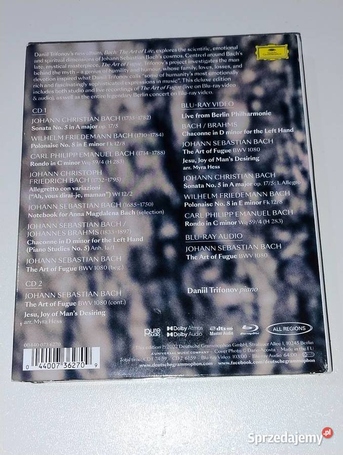 BACHThe Art of Life Komplet 3 i więcej lubuskie