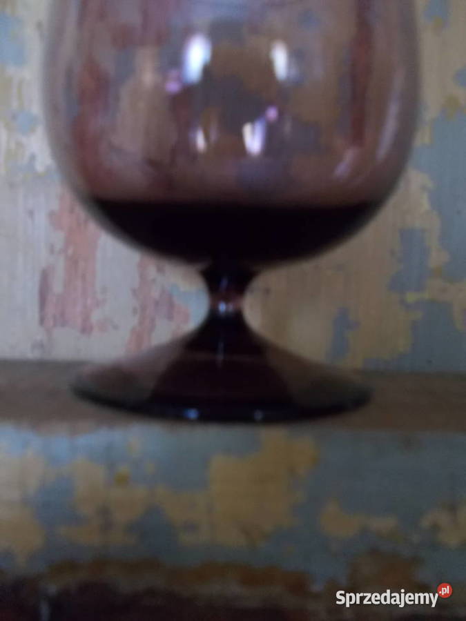 Kieliszek Oberżyna Lata PRLVintage Porcelana i szkło zachodniopomorskie Szczecin