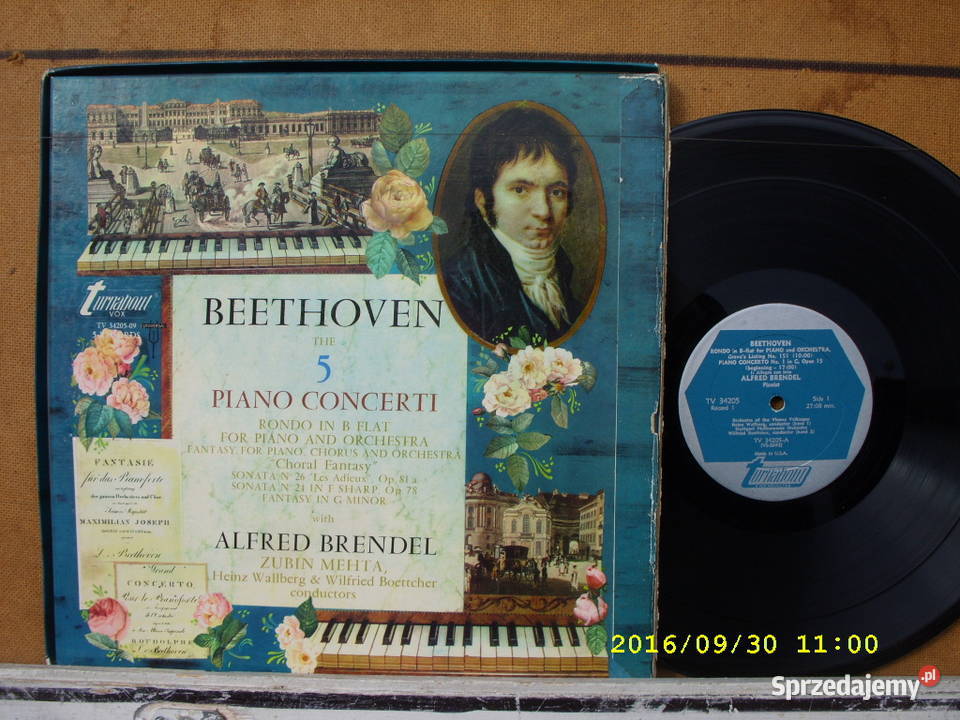 LPklasyka BEETHOVEN5 PIANO KONCERTI5 LP dolnośląskie