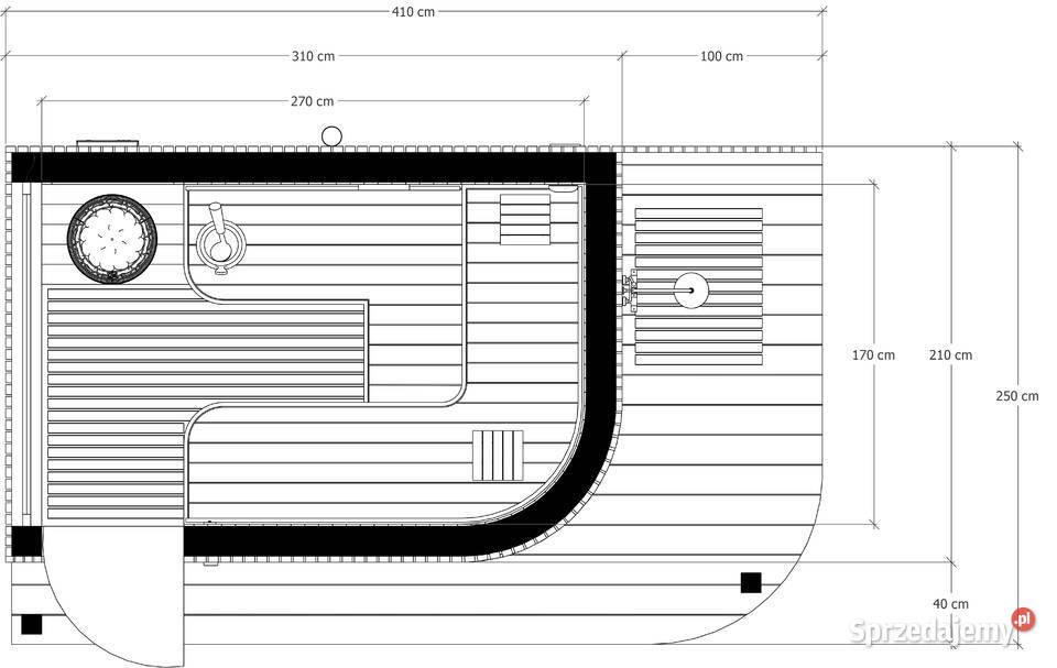 Sauna ogrodowa Alto 410 x 250 śląskie
