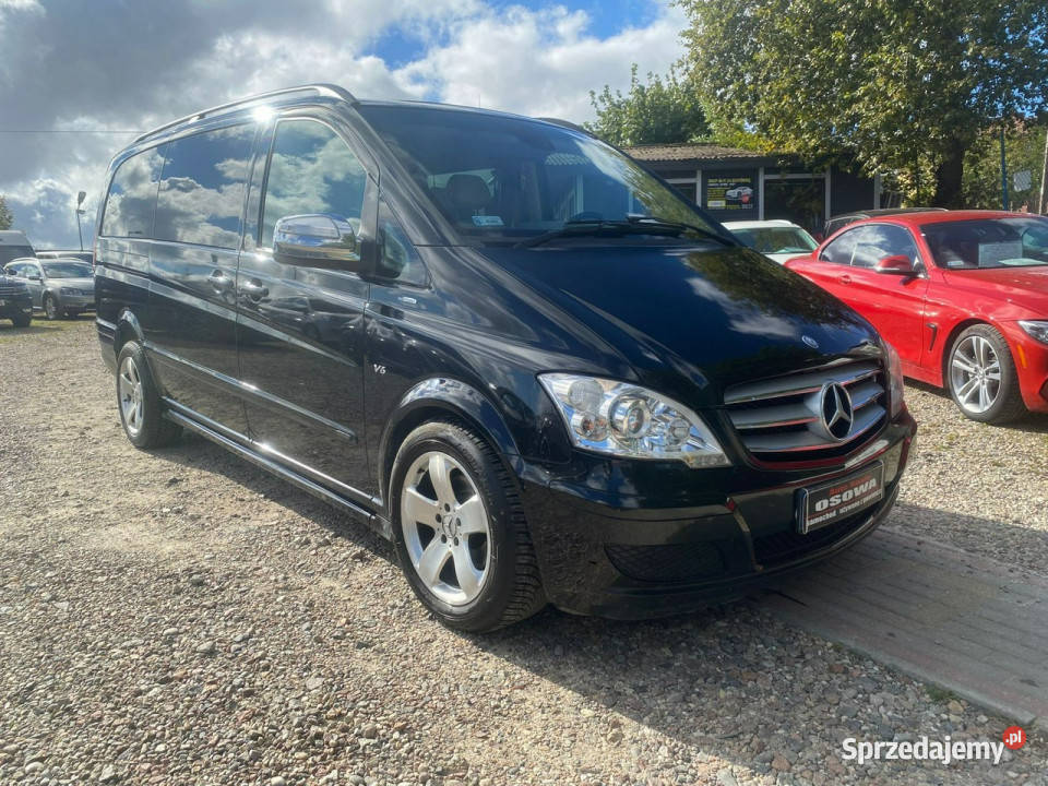 Mercedes Viano 30 V6 225 WERSJA BUISSNES SKORY elektrochrom. lusterka boczne Gdańsk