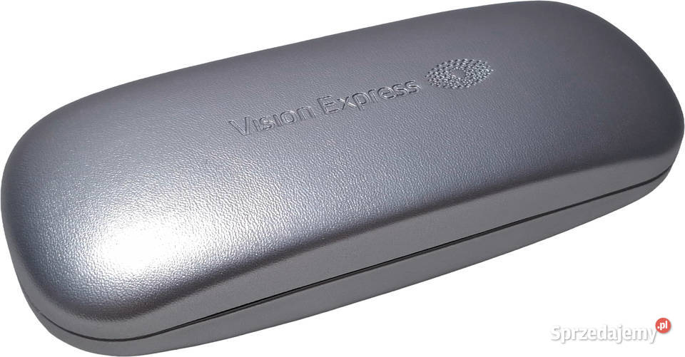 Srebrne etui futerał na okulary Vision Express Czeladź