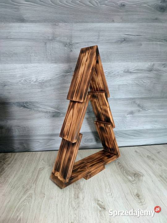 Drewniana choinka handmade
