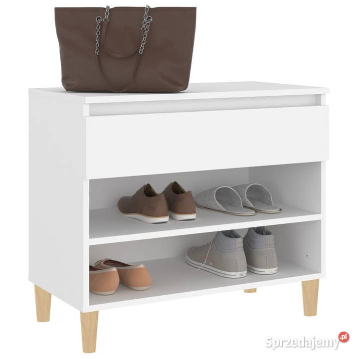 Półka na buty biała 70x36x60 materiał Warszawa