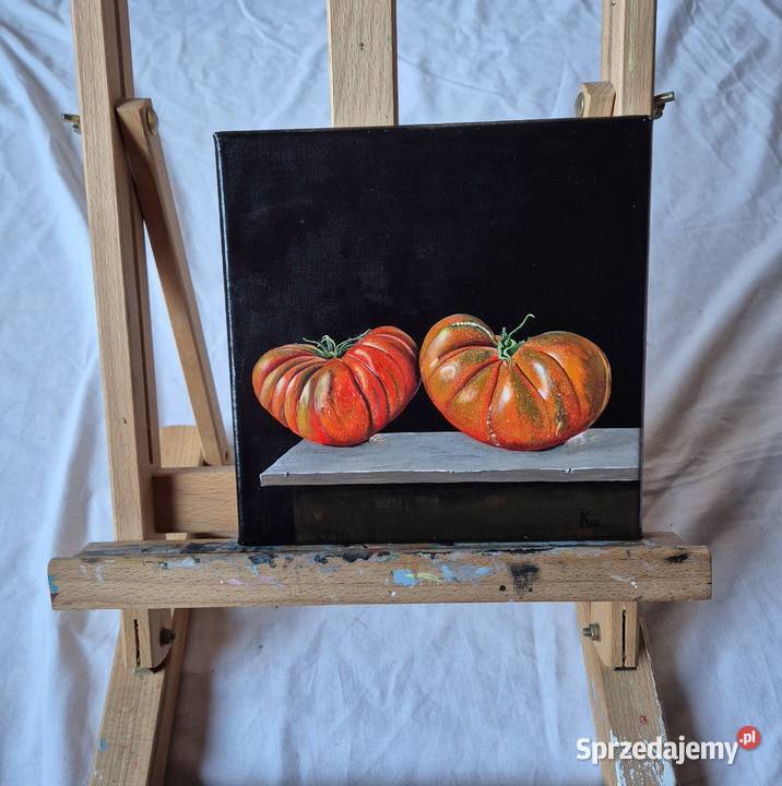 Pomidory martwa natura obraz na płótnie artysty Brzesko