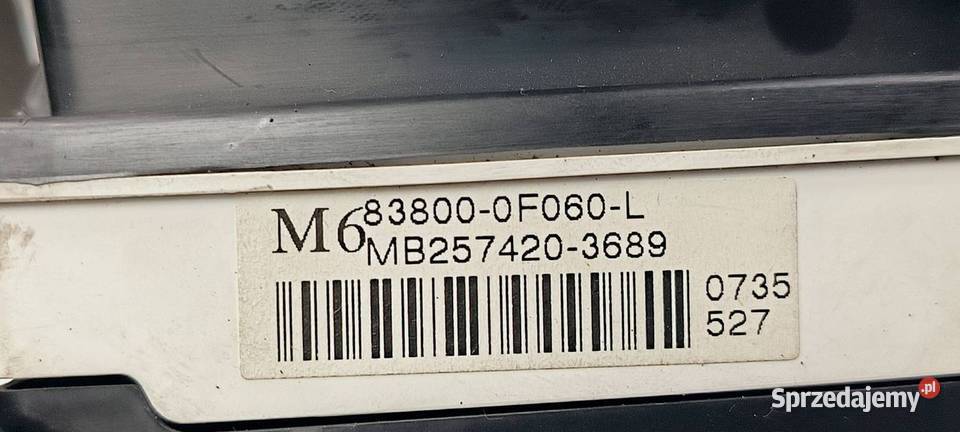 LICZNIK ZEGAR TOYOTA COROLLA VERSO 838000F060L