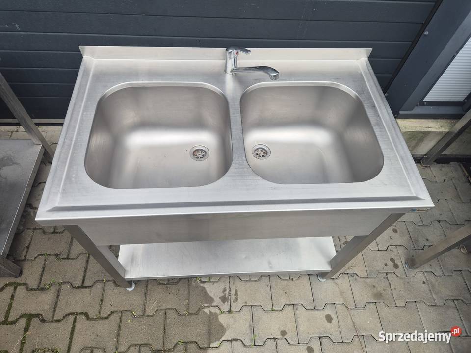 Zlew Gastronomiczny 2 Komorowy Z Półką 1006085 M Ostrów Wielkopolski