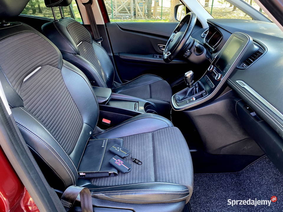Piękny Renault Grand Scenic 12TCe 132 2018 BORDO Grand Scenic Łuków