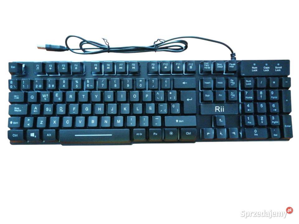 KLAWIATURA GAMINGOWA PODŚWIETLANA RGB sprzedam