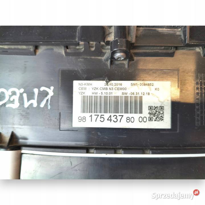 LICZNIK ZEGARY 9817543780 Peugeot Expert III