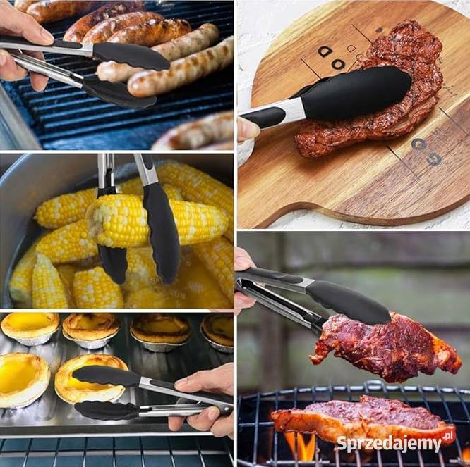 Profesjonalne szczypce kuchenne grillowe 27 Płock