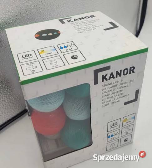 Lampki ogrodowe LED Kanor magia wieczoru na