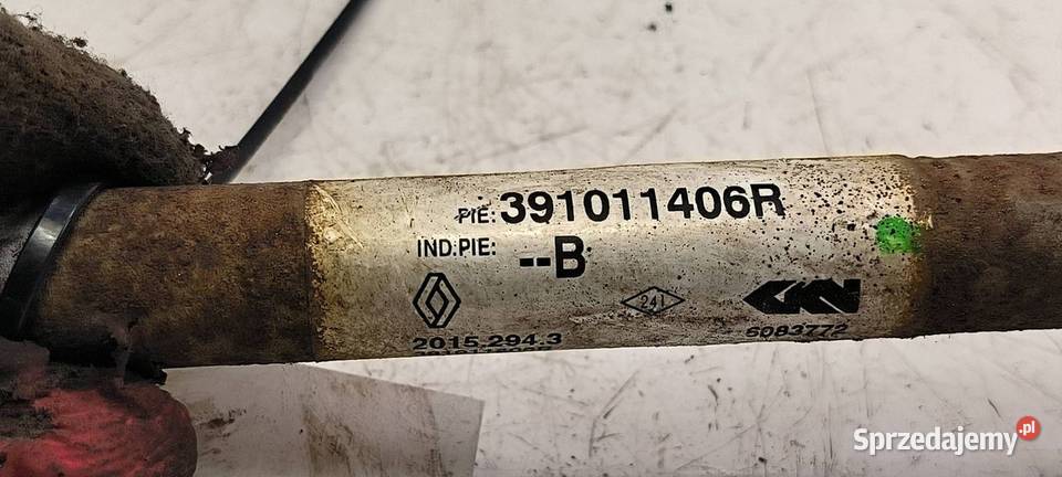 PÓŁOŚ LEWA PRZÓD DACIA LODGY 391011406R Lipno