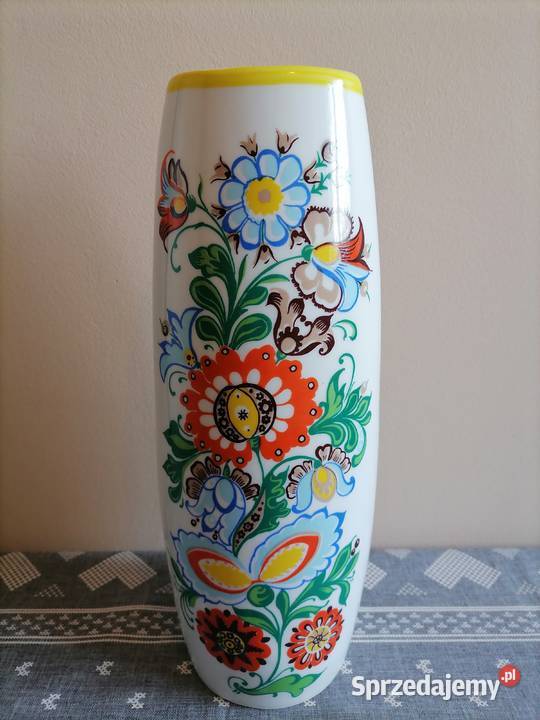 Duży Wazon Motyw Kaszubski Wawel 1960 Wałbrzych