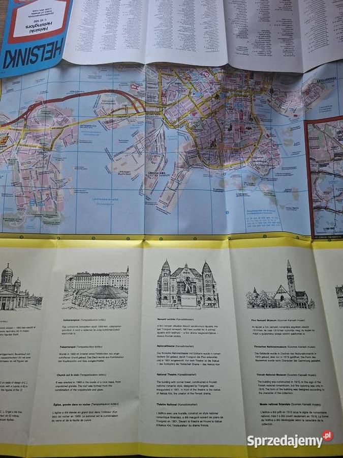 Helsinki 115 100 mapa Mapy i przewodniki małopolskie Kraków