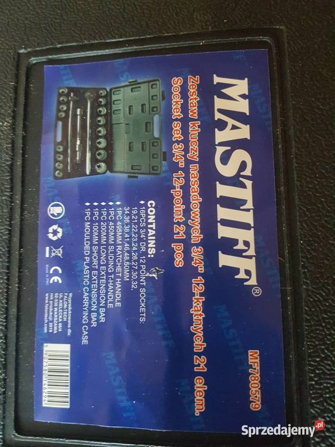 Zestaw kluczy nasadowych 12kątnych 21 el model Głogowa