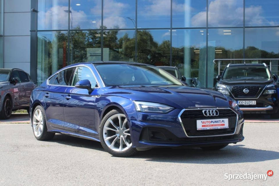Audi A5 2020r Carplay Panorama Skóra BLIS FV23 86552km