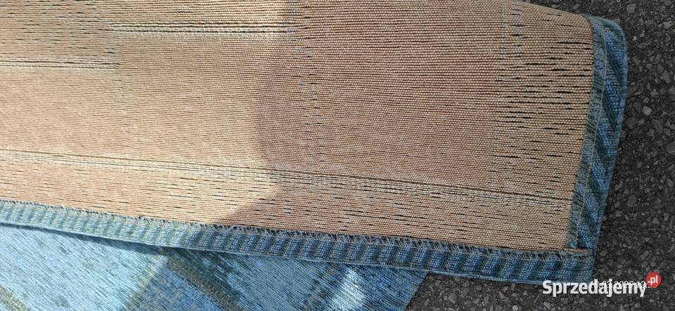 Zestaw dwóch turkusowych dywanówMix tkanin Dywany i dywaniki mazowieckie Piastów