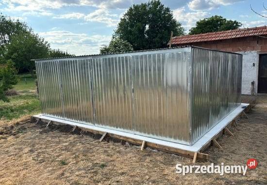 Garaż blaszany 3x5 2 gatunek jednospadowy brama Kraków