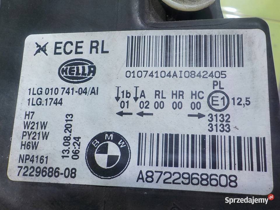 BMW 1 F20 16 B 13r 1115 5D lampa prawa przod Suków