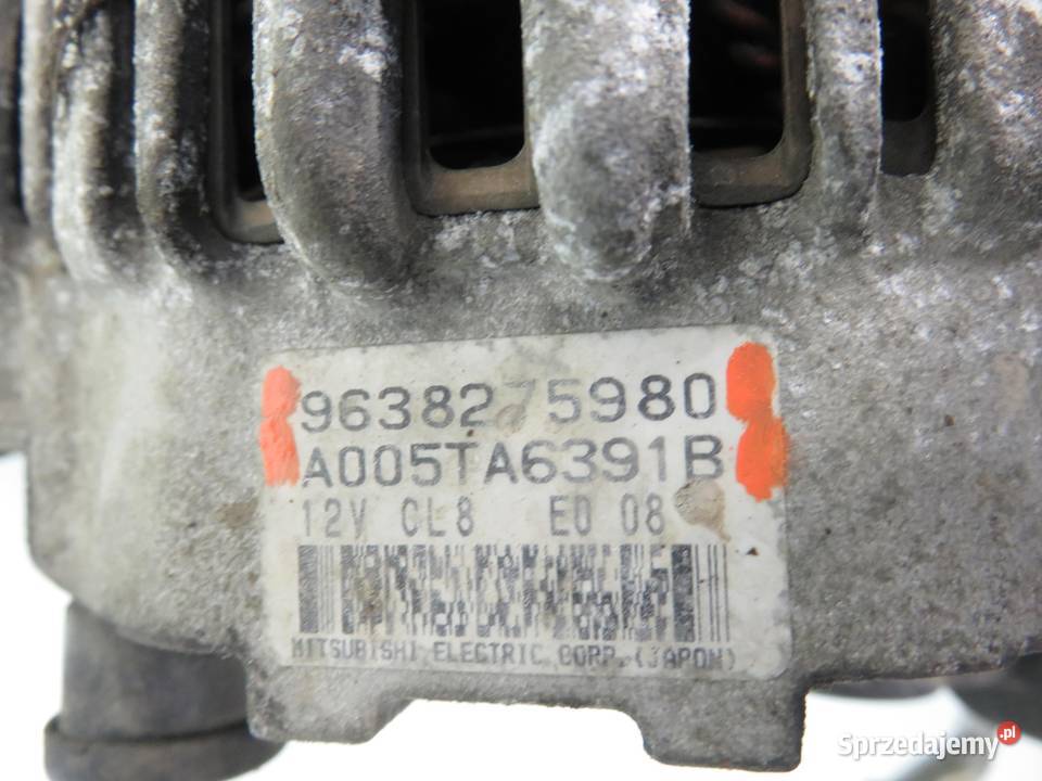 ALTERNATOR PEUGEOT 206 14 9638275980 A005TA6391B sprzedam