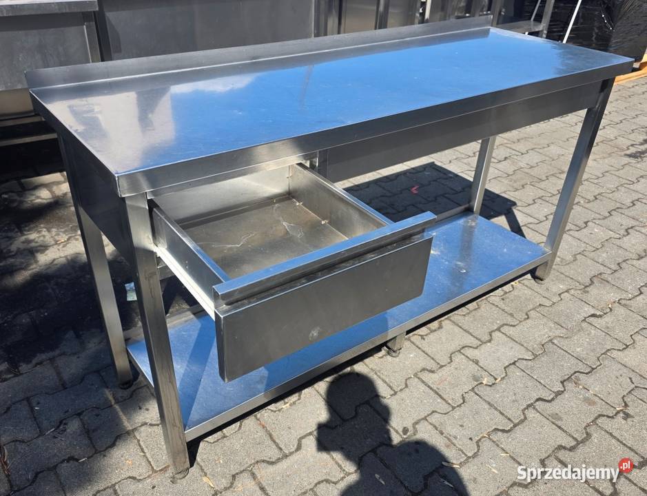 Stół Gastro z Szufladą i Półką 1605585 M1605 N wielkopolskie Nowe Skalmierzyce sprzedam