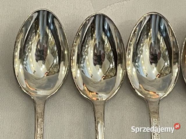 Zestaw 6 platerowanych łyżeczek do kawy Kraków sprzedam