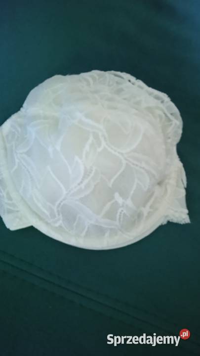 BIAŁY KORONKOWY MIĘKKI BIUSTONOSZ 80 DD Piła
