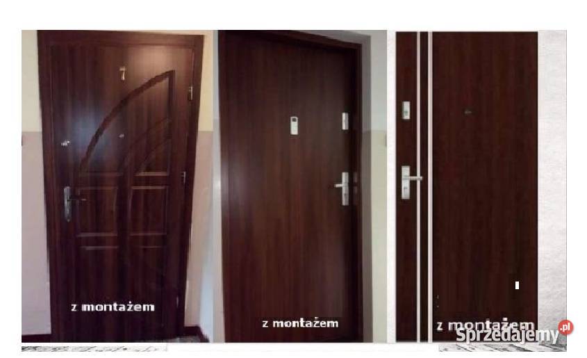 Drzwi wejściowe zewnętrzne wewnątrzklatkowe