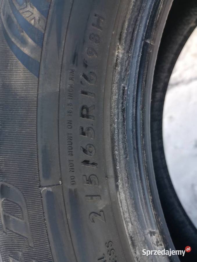 2x Opony Zimowe 215 65 R16 Stan 6mm bieżnik 16 Włocławek