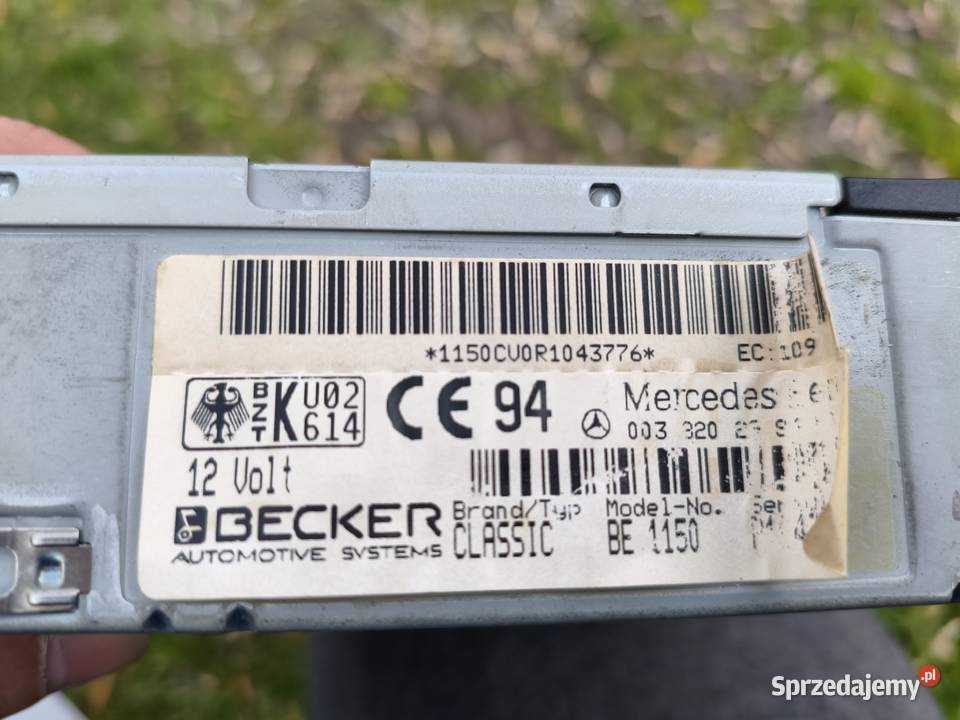 Radio Becker Classic BE2100 Mercedes w124 w202 Fabryczne lubelskie Chełm