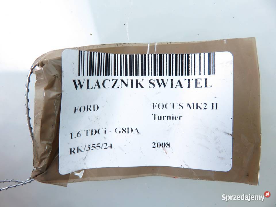 WŁĄCZNIK ŚWIATEŁ FORD FOCUS MK2 7M5T13A024EA osobowe Czujniki i sterowniki świateł