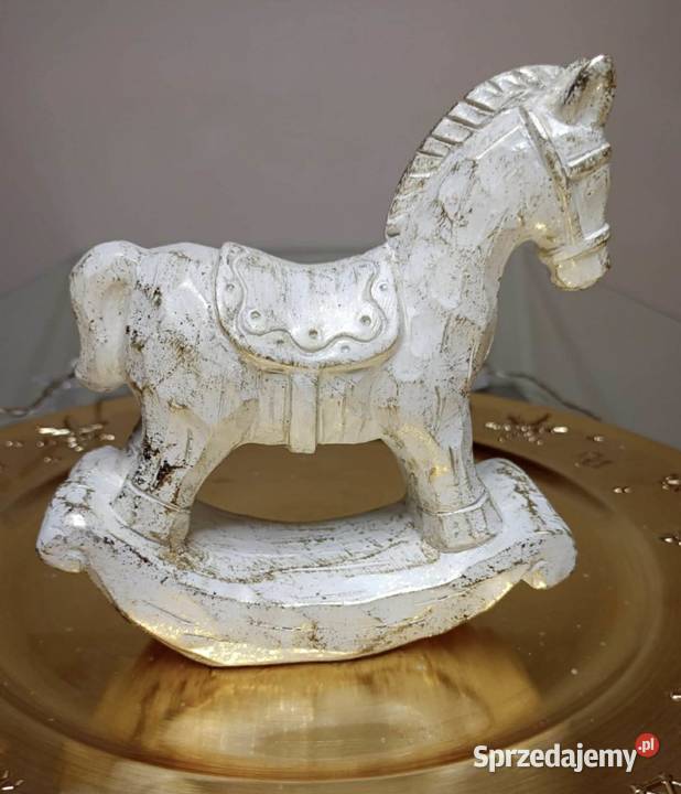 Dekoracja świąteczna konik na biegunach