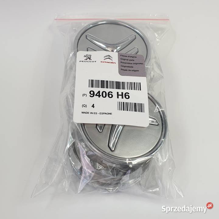 dekielki CITROEN 60mm ASO dekle 4 srebrne Dekielki Bełchatów
