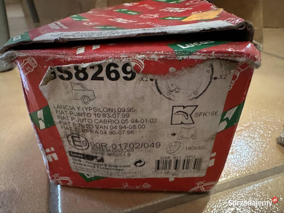 TRW SZCZĘKI HAMULCOWE TYŁ GS8269 Wrocław