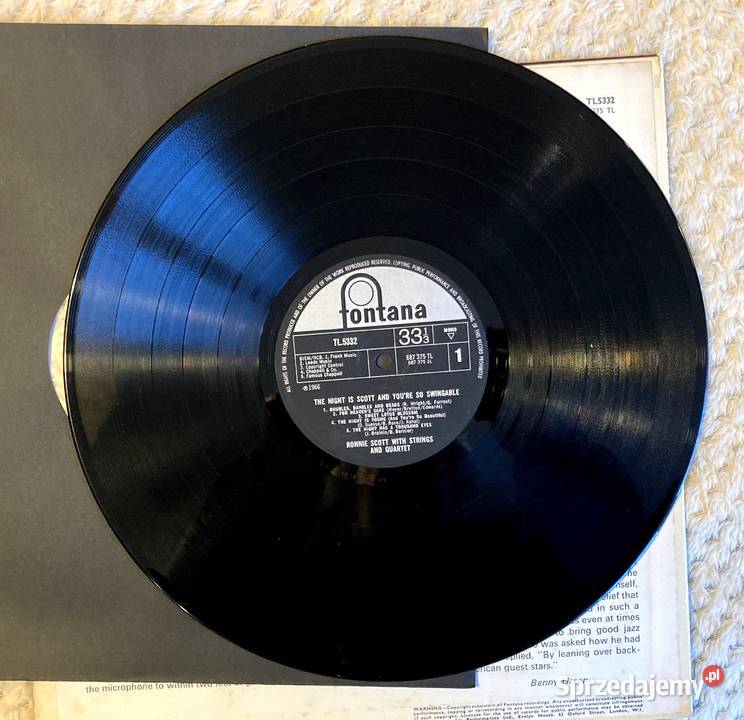 Ronnie Scott The Night Is Scott And Youre So zachodniopomorskie Szczecin sprzedam