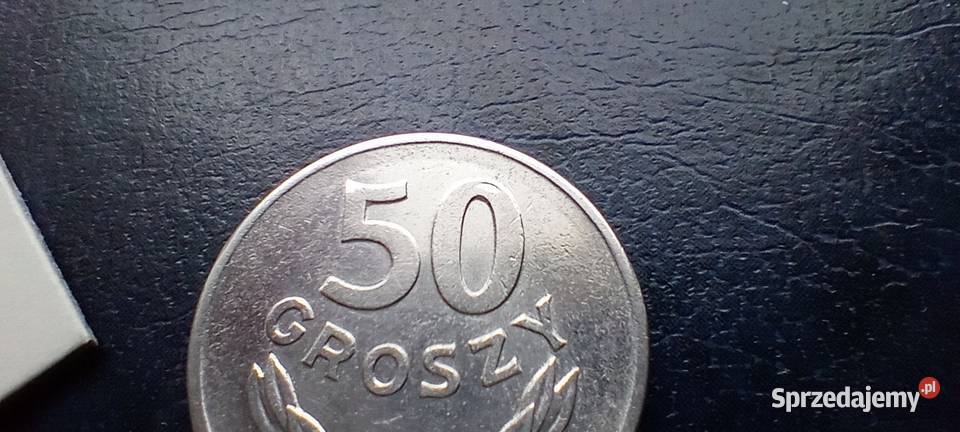 Stare monety 50 groszy 1968 PRL Polska piękna Numizmatyka Lesko
