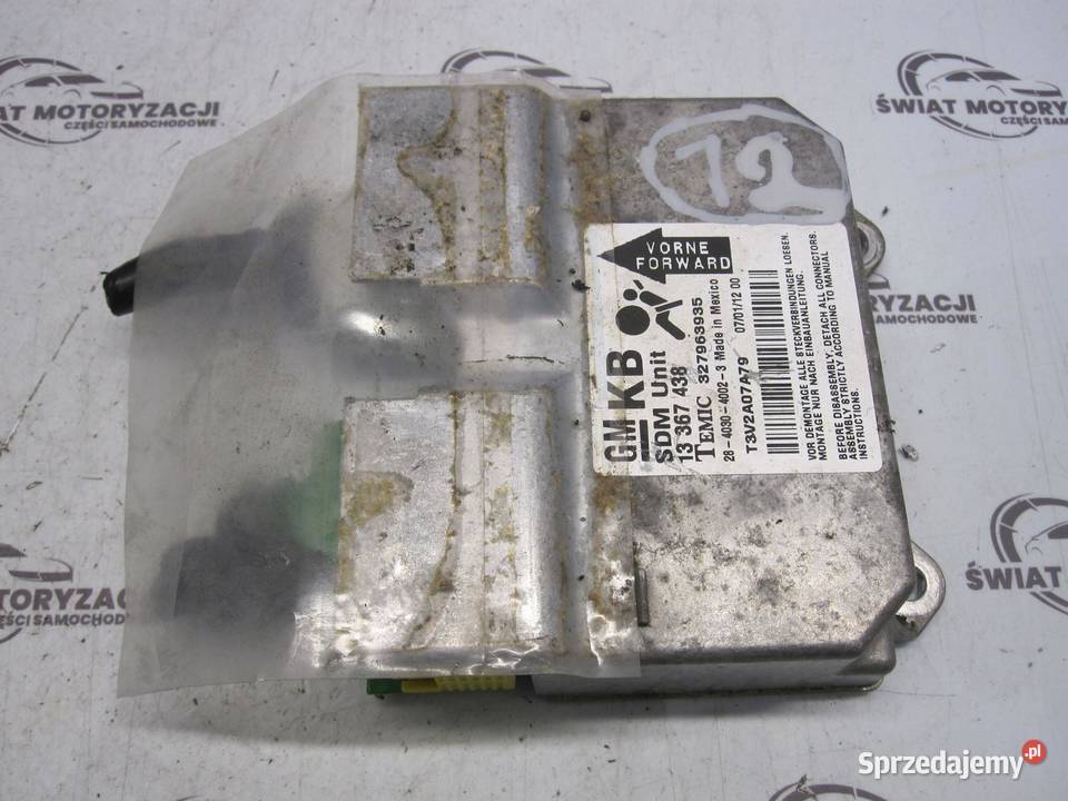 OPEL CORSA D OPC sensor poduszek AIRBAG 13367438 Komputery