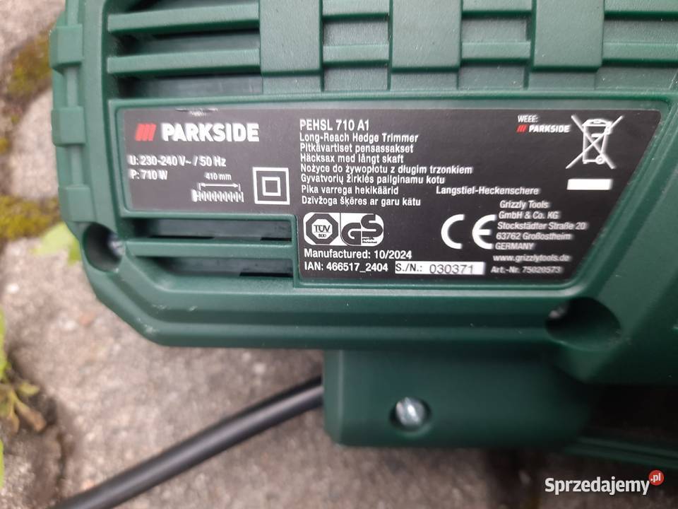 Nożyce elektryczne parkside na gwarancji małopolskie Trzebinia