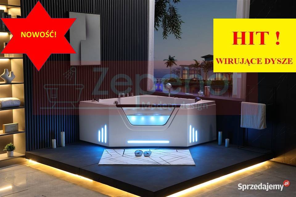 Wanna z hydromasażem BS708 150cmx150cmx65 MASAŻ Wanny Grabówka