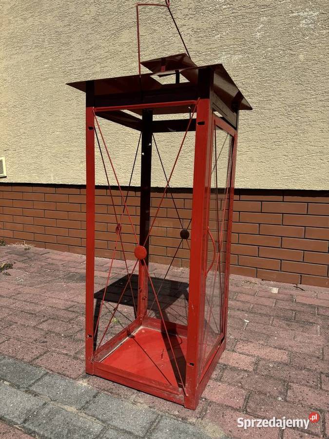 Lampion 120 duży metalowy latarenka lampa balkon mazowieckie Garwolin sprzedam