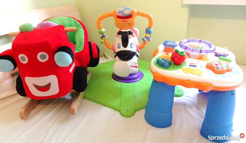 FISHER edukacyjny stoliczek skoczek rodeo bujak 6m+