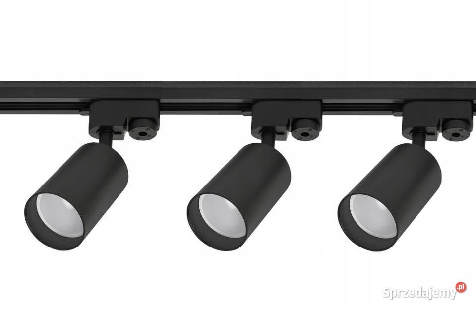 Zestaw Szynoprzewód Szyna GU10 LED CZARNY Dom i Ogród Choroszcz