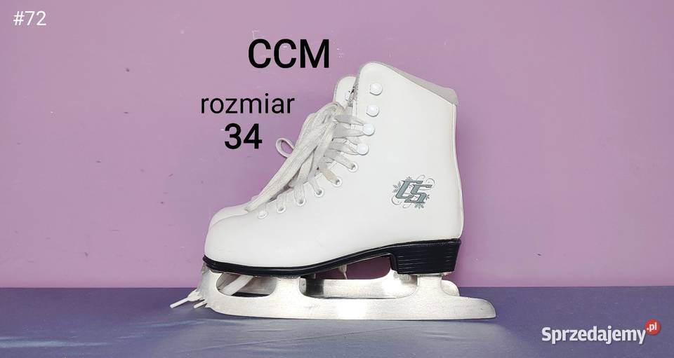 Łyżwy CCM dziecięce figurowe w super stanie 34 małopolskie Jasień