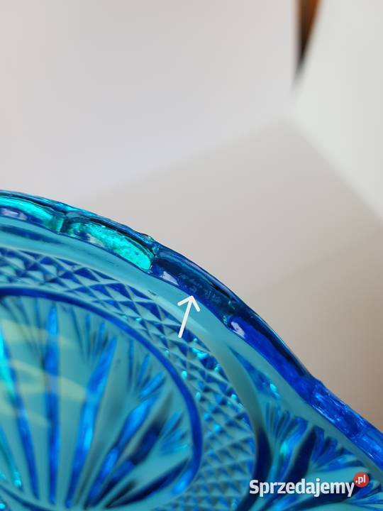 Półmisek Verre Brillant Ząbkowice kolorowe szkło Dąbrowa Górnicza