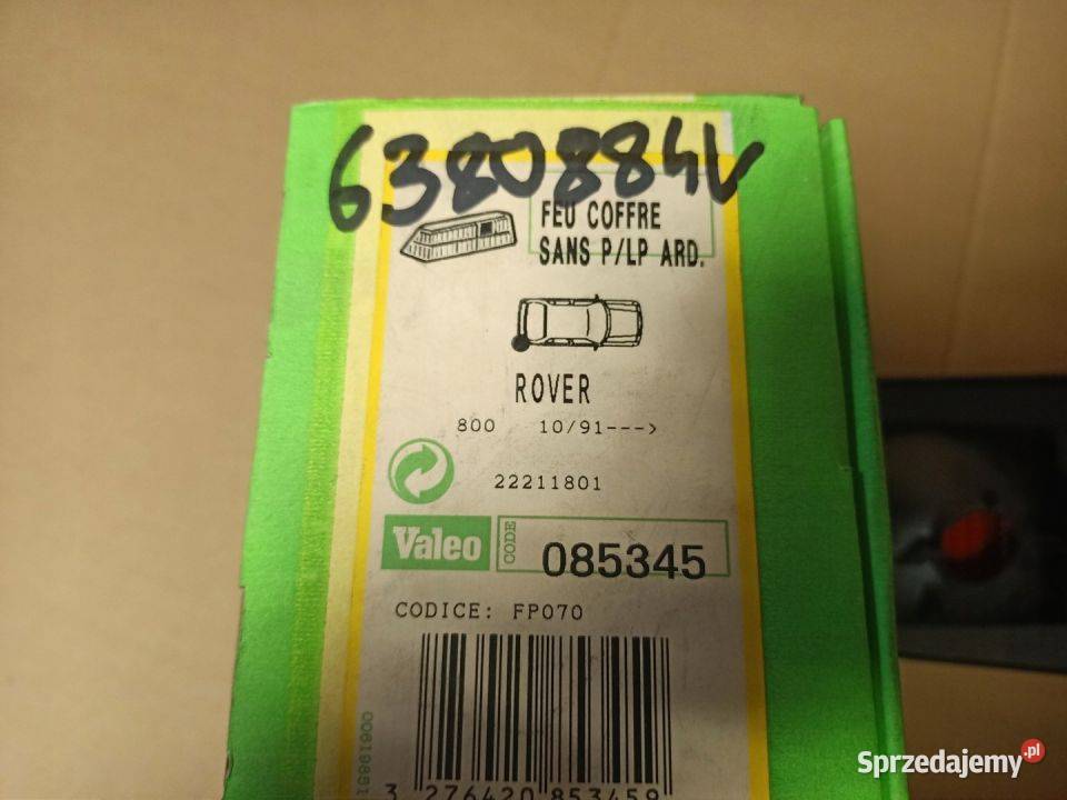 LAMPA TYŁ TYLNA W KLAPE PRAWA Rover 800 Coupe Skarżysko-Kamienna