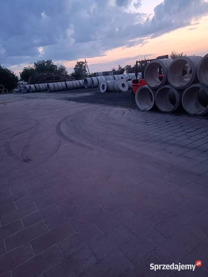 Kręgi i pokrywy betonowe 80x80 Kopanie Skrzydłowice