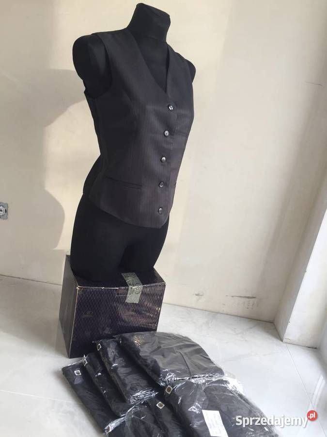 Kamizelki kelnerskie damskie ciemny grafit Wrocław