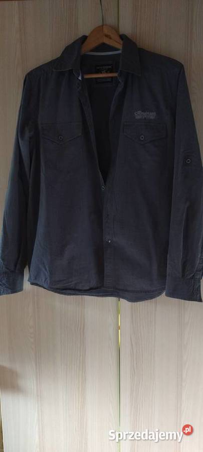 Koszula męska grafitowa Odzież codzienna Odzież i bielizna męska Lublin