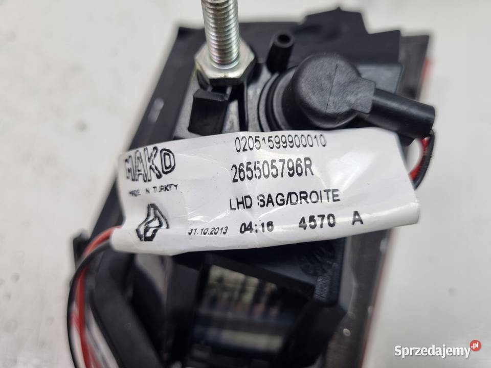 LAMPA PRAWA Renault Clio IV TYLNIA TYLNA prawy osobowe Rudka sprzedam